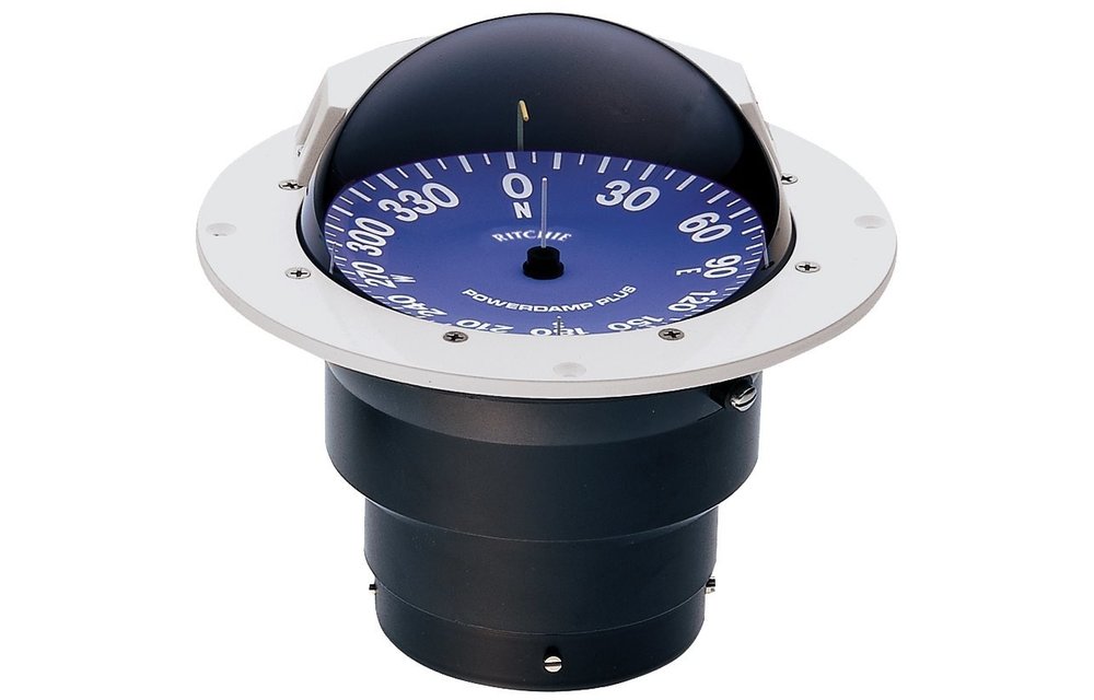 Ritchie Kompas model Supersport SS-5000W  12V  inbouwkompas  roos Ø127mm / 5º  wit