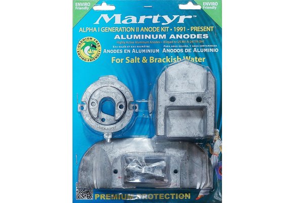 Aluminium Anode kit Alpha 1 Gen 2 >1991