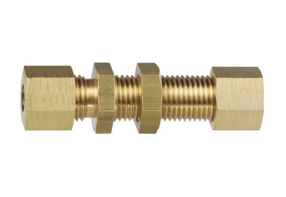 Messing kopppeling schotdoorvoer recht