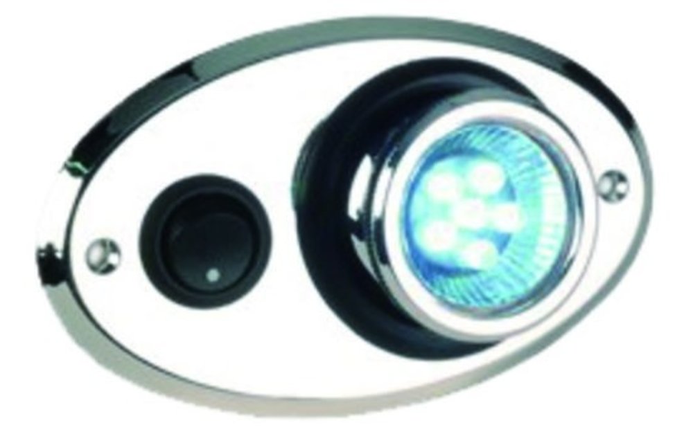 Allpa Kunststof LED-binnenverlichting 1pbouw met oogbal-rotatie 360º 12V/0 5W warm white