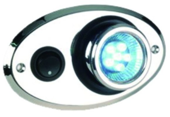 Allpa Kunststof LED-binnenverlichting  1pbouw  met oogbal-rotatie 360º  12V/0 5W  warm white