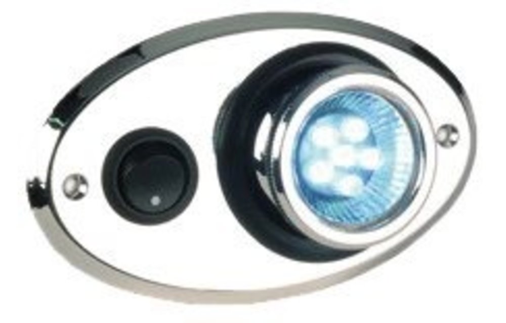 Allpa Kunststof LED-binnenverlichting 1pbouw met oogbal-rotatie 360º 12V/0 5W warm white