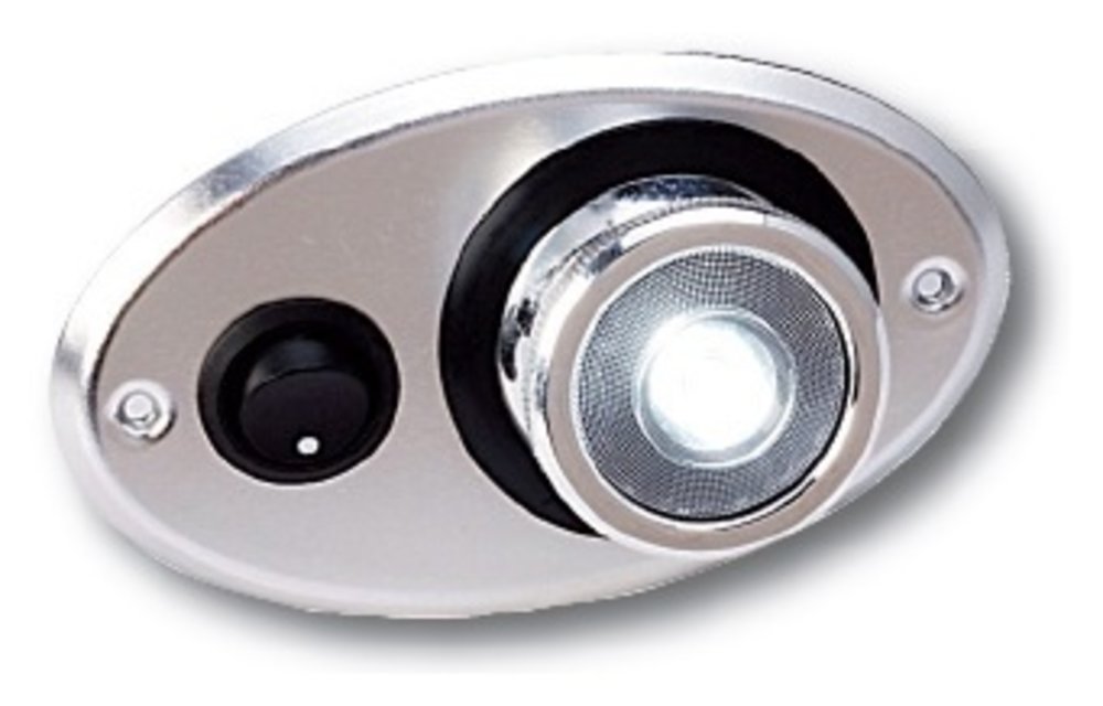 Allpa Kunststof LED-binnenverlichting inbouw met oogbal-rotatie 360º 9-30V/1W warm white