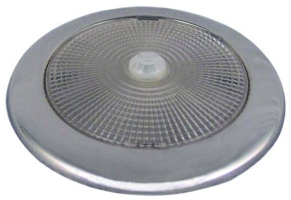 Allpa RVS LED-plafondlamp  opbouw  12V/2 26W  Top LED x 28  H=10mm  warm white