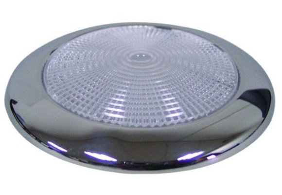 Allpa RVS LED-plafondlamp  opbouw  12V  Top LED 1W  50.000 uur  H=11mm  warm white