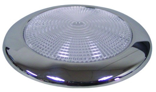 Allpa RVS LED-plafondlamp  opbouw  12V  Top LED 1W  50.000 uur  H=11mm  warm white