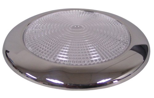 Allpa RVS LED-plafondlamp  opbouw  12V  Top LED 1W  50.000 uur  H=11mm  warm white