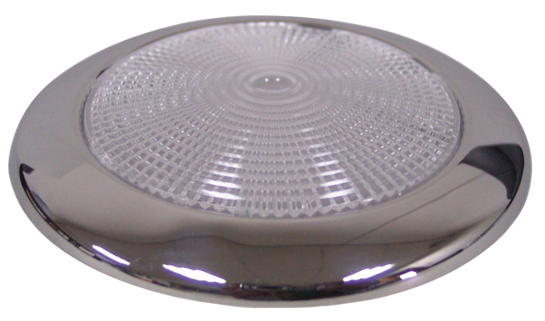 Allpa RVS LED-plafondlamp  opbouw  12V  Top LED 1W  50.000 uur  H=11mm  warm white