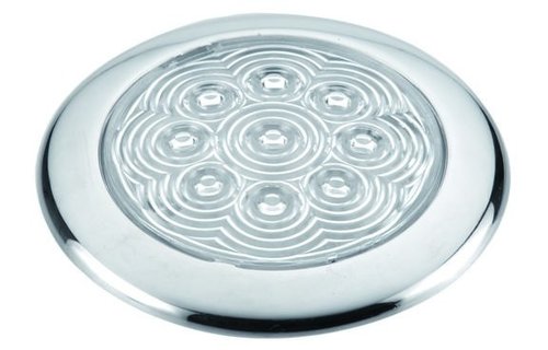 Allpa RVS LED-plafondlamp  opbouw  12V/0 5W  LED  H10 6mm  IP65  warm white