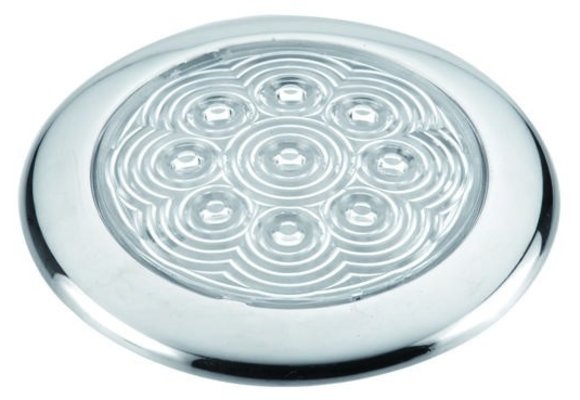 Allpa RVS LED-plafondlamp  opbouw  12V/0 5W  LED  H10 6mm  IP65  warm white