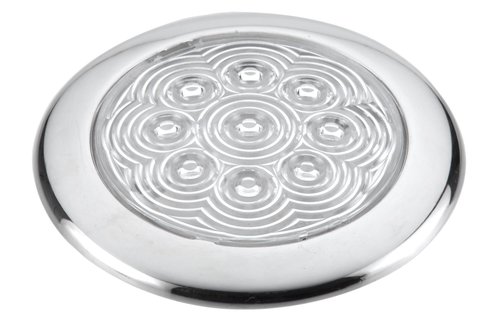 Allpa RVS LED-plafondlamp  opbouw  12V/0 5W  LED  H10 6mm  IP65  warm white