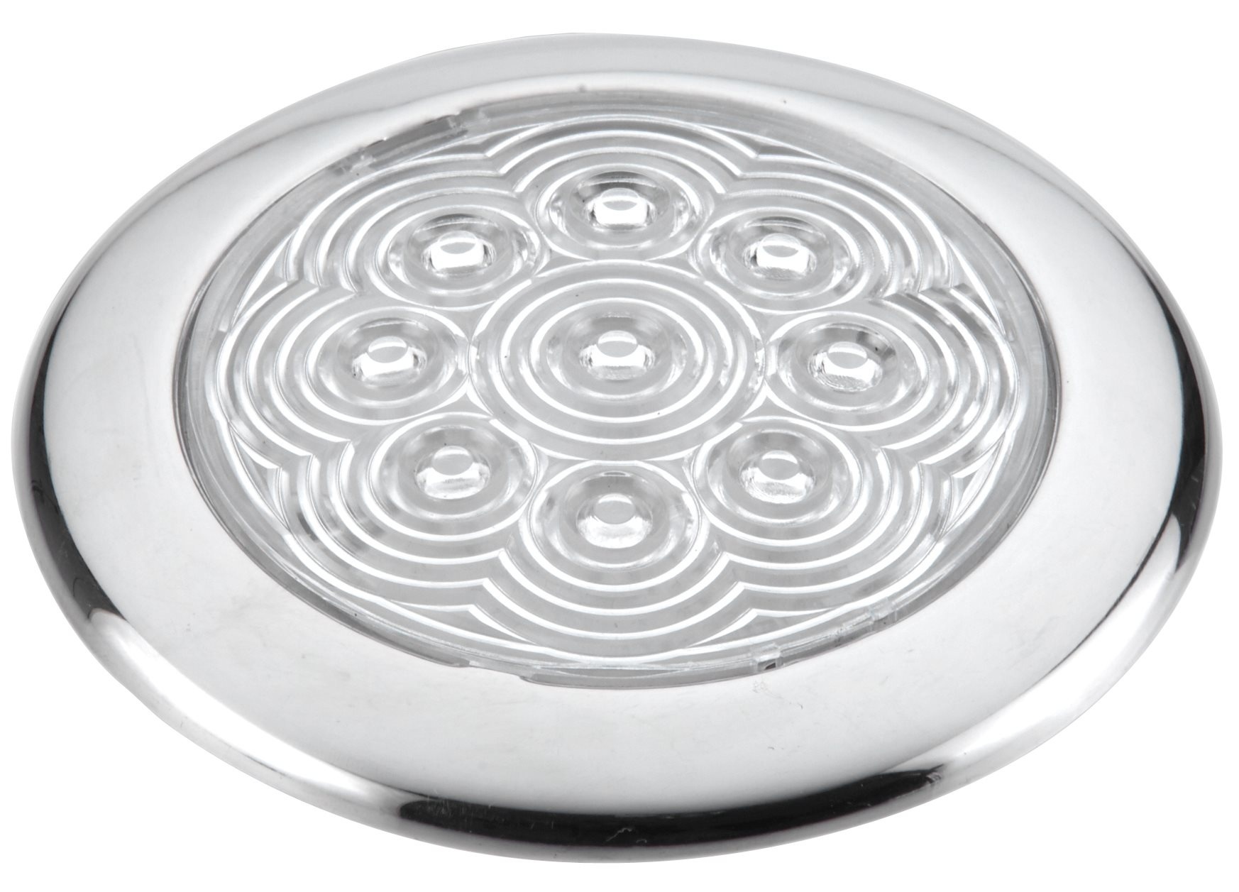 Allpa RVS LED-plafondlamp  opbouw  12V/0 5W  LED  H10 6mm  IP65  warm white