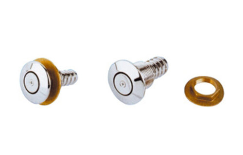 Allpa Ontluchtingsnippel messing verchroomd Ø19mm recht