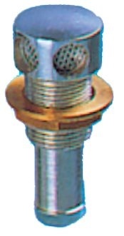 Allpa Ontluchtingsnippel messing verchroomd Ø16mm recht