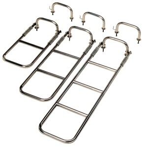 RVS zwemtrap scharnierend