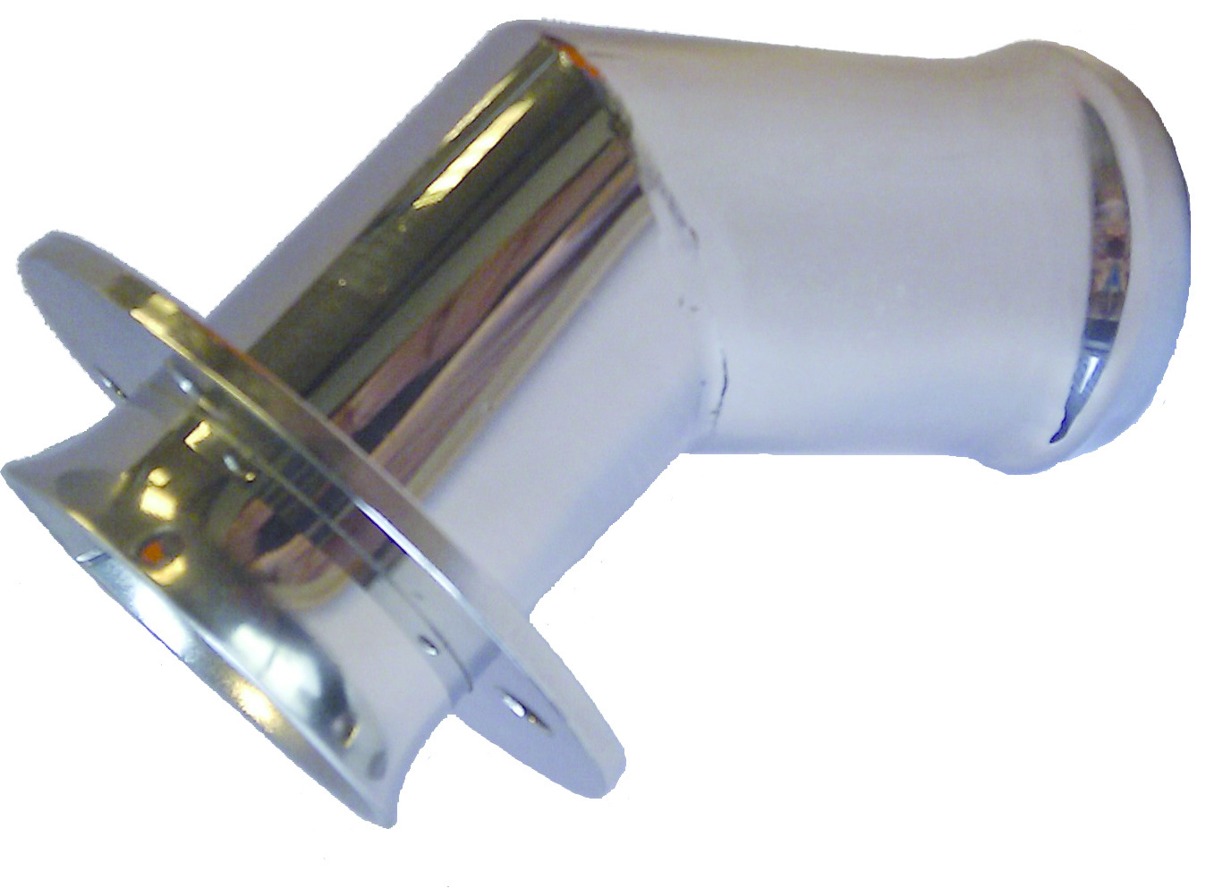 Allpa RVS Fenderhouder  recht model voor 1 stootwil  A=175mm  B=375mm (Majoni 3)