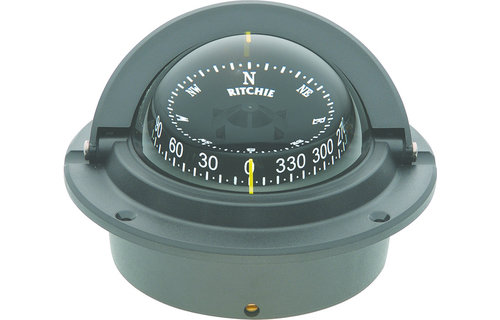 Ritchie Kompas model Voyager F-83W  12V  inbouwkompas  roos Ø76 2mm / 5º  wit