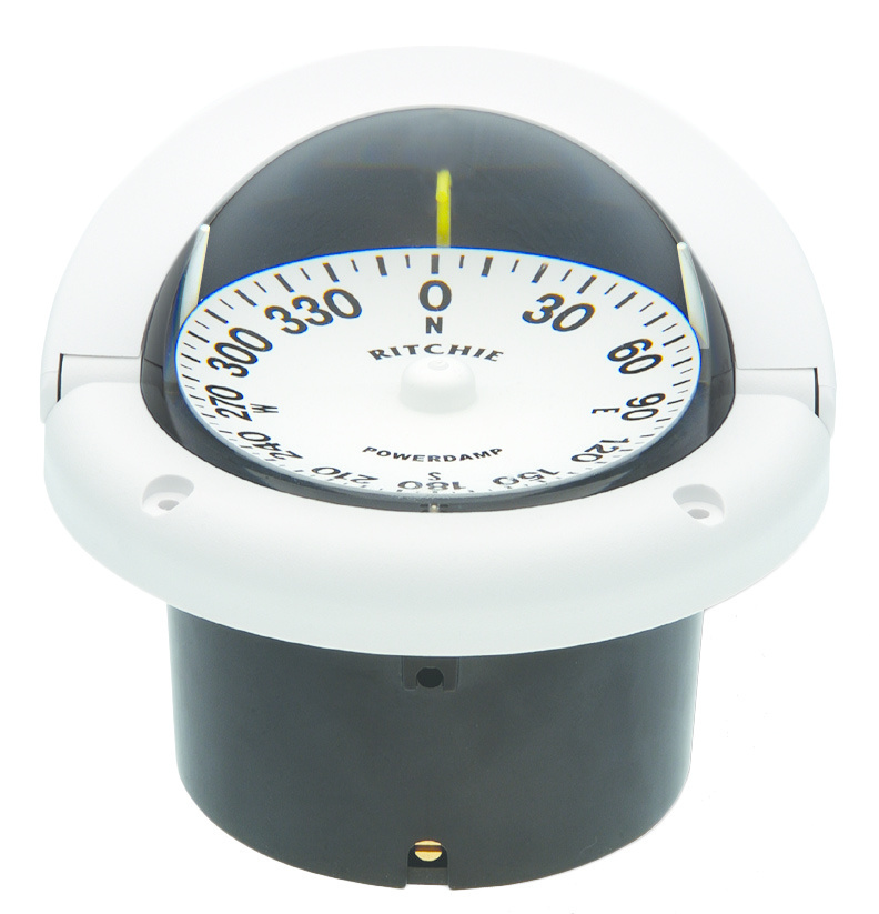 Ritchie Kompas model Helmsman  HF-743  12V  inbouwkompas  roos Ø95mm / 5º  zwart