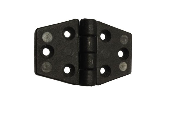 Allpa Nylon scharnier 60x40mm zwart