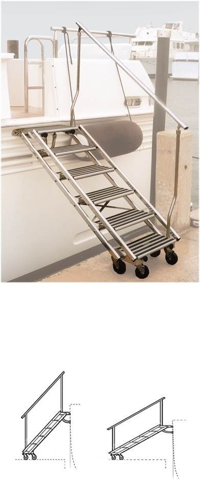 Tracy 6 step boarding stair