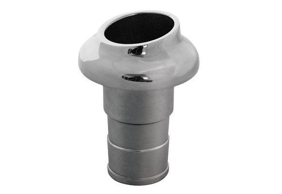 RVS uitlaat huiddoorvoer met rubber terugslagklep