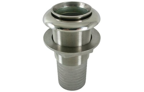 RVS uitlaat huiddoorvoer met terugslagklep