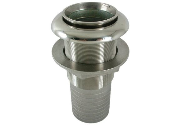 RVS uitlaat huiddoorvoer met terugslagklep