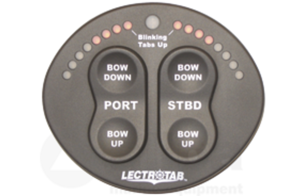 Bedieningspaneel met trim tab indicator