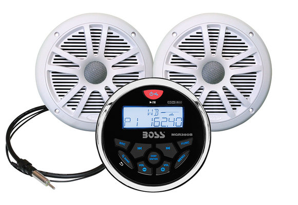 Boss MCKGB350 radio SET | Witte speakers