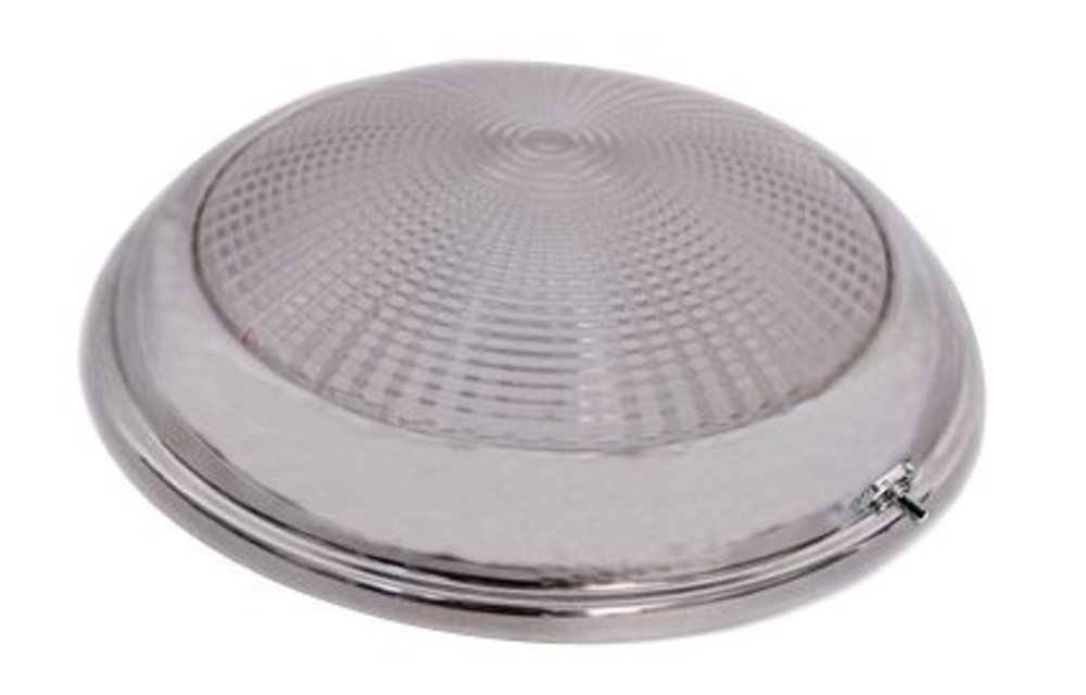Allpa RVS LED-plafondlamp opbouw 12V/1 7W LED 1x3W H34mm warm white