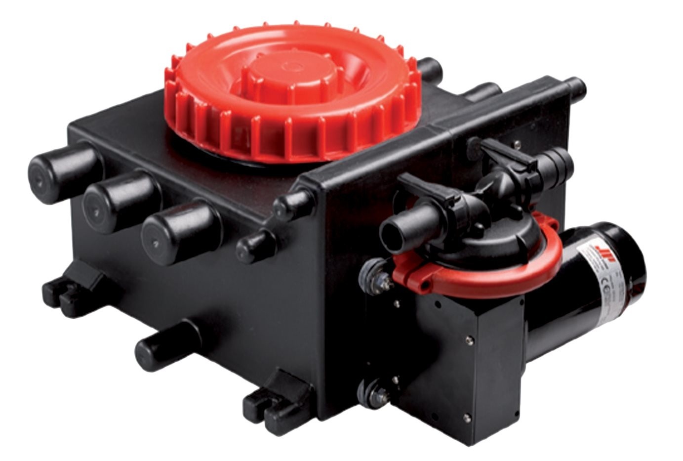 Grijswatertank met vlotterschakelaar