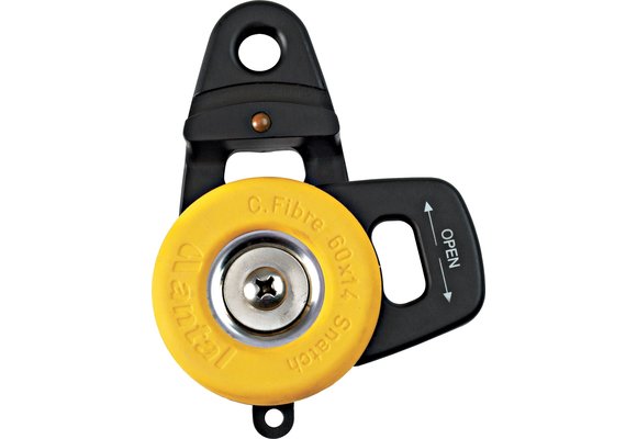 Antal Aluminium snatch webbing block met rubber bescherming