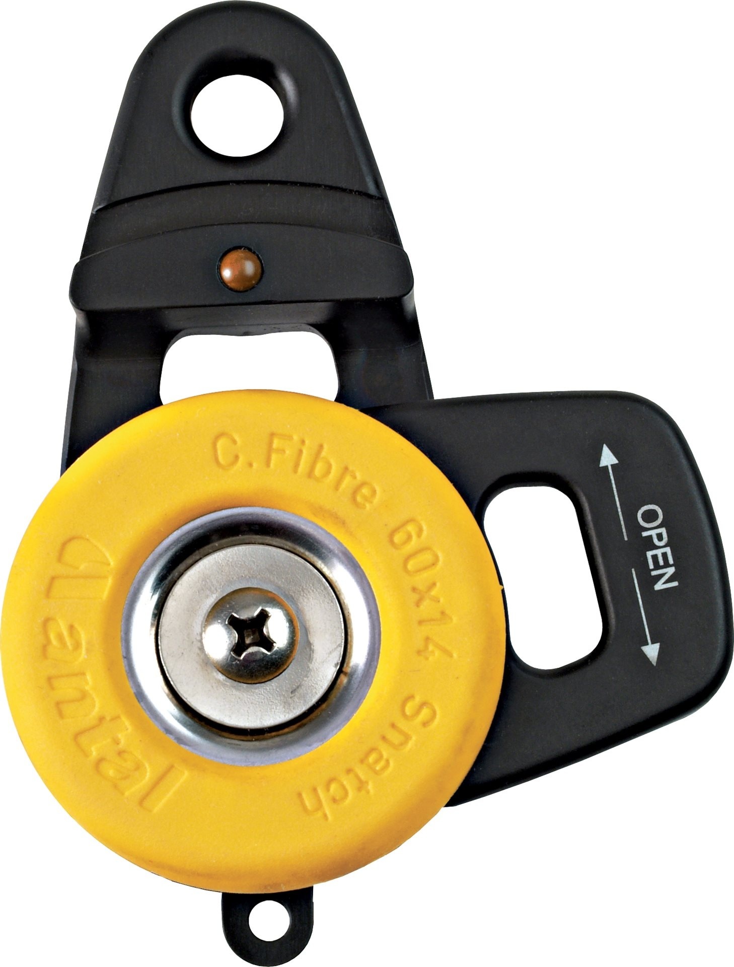 Antal Aluminium snatch webbing block met rubber bescherming