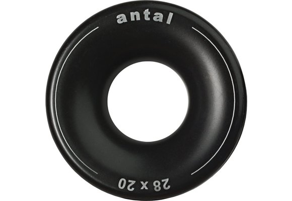 Antal Aluminium low friction ring D1=28mm D2=70mm Ø=20mm T=31mm SWL 6400kg