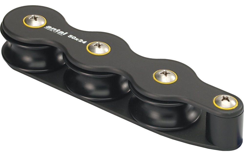 Antal Aluminium organizer  3-schijfs  D=50mm  P=52mm  Lijn Ø16mm  L=185mm  SWL 800kg