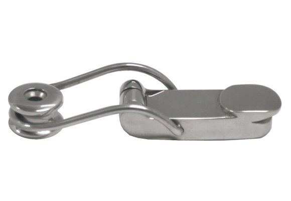 Allpa RVS Bakkist-spansluiting  met verende draadbeugel  A=94mm  B=28mm  C=13mm