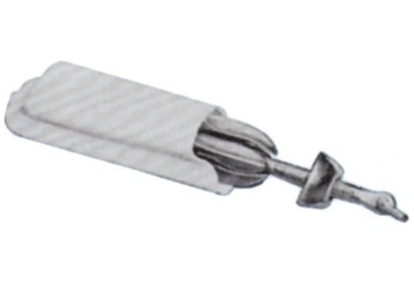 Allpa Kunststof Lierhandel- of ankerhouder  L=300mm  wit