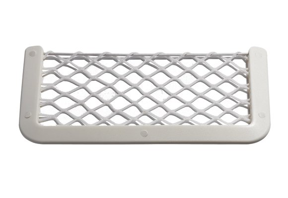 Allpa Kunststof opbergvak  wit  met wit elastisch net  afm. 180x365mm