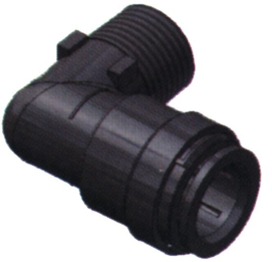 SeaTech Quick-connect knie-stuk  Ø15mm x 1/2 NPT  buitendraad