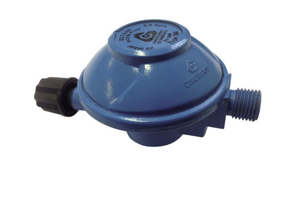 Drukregelaar campinggas met schroefdraad ¼" links buitendraad