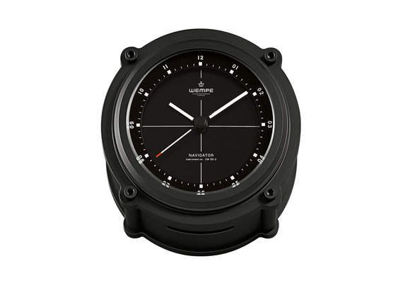 Wempe - Quartzklok Navigator II Alu Mat Zwart
