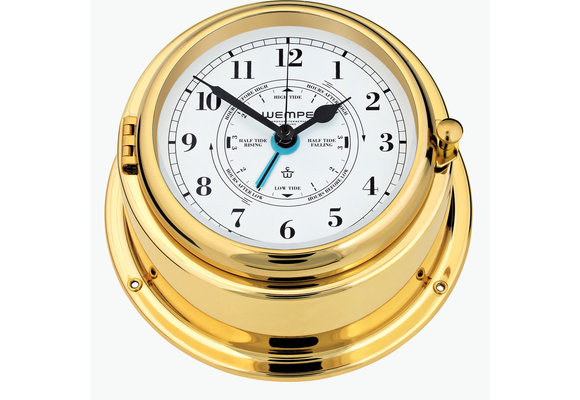 Wempe - Quartzklok met getijden Bremen II Arabisch | Messing