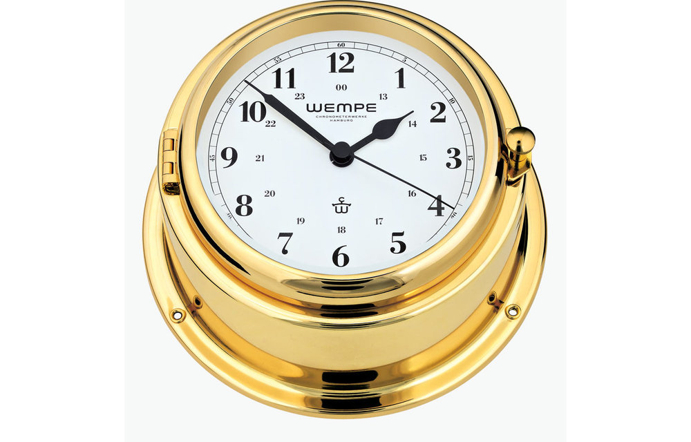 Wempe - Quartzklok Bremen II Arabisch | Messing
