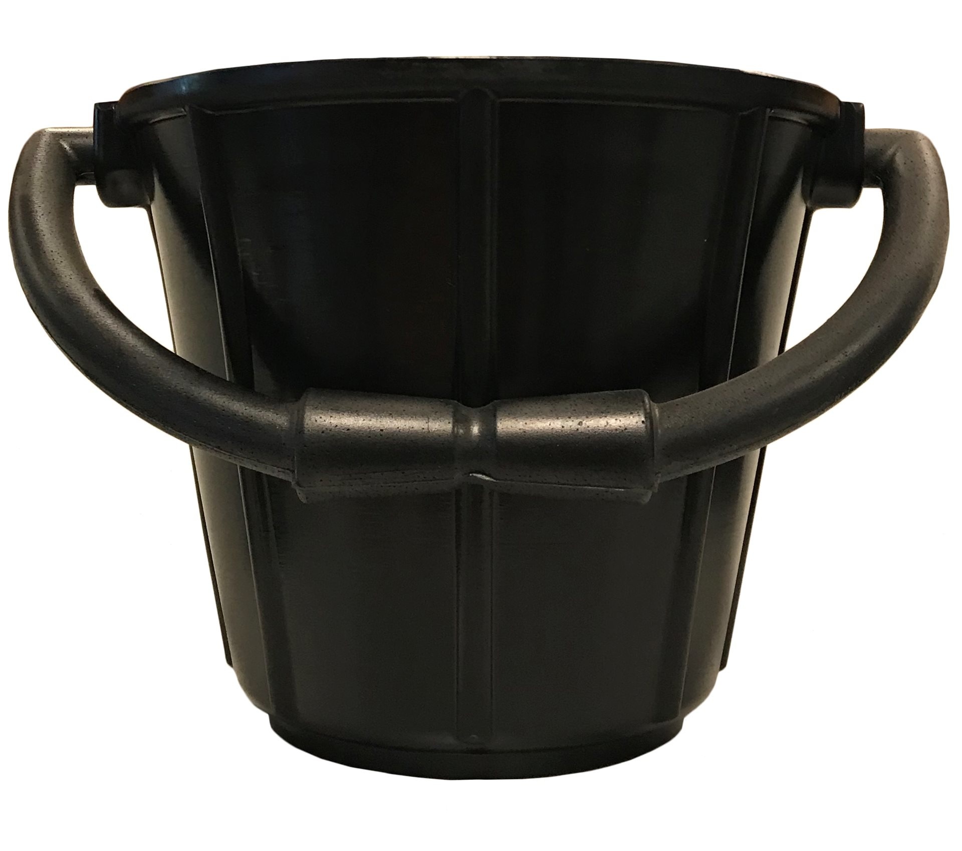 Allpa PVC puts  zwart 7 5Ltr; met kunststof beugel en handgreep
