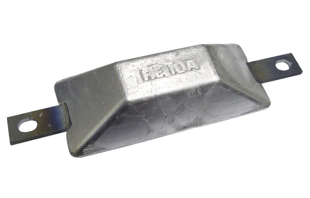 Navalloy European Style Hull Anode; 144mm x 60mm