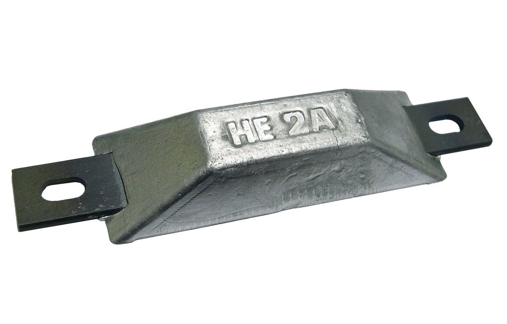 Navalloy European Style Hull Anode; 100mm x 34mm