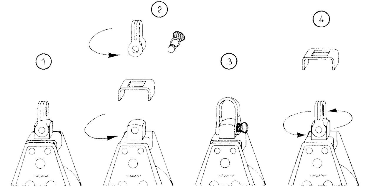 Allpa RVS wartel voor het combineren van het blok 901100 met 2- of 3-schijfsblokken 10mm (S)