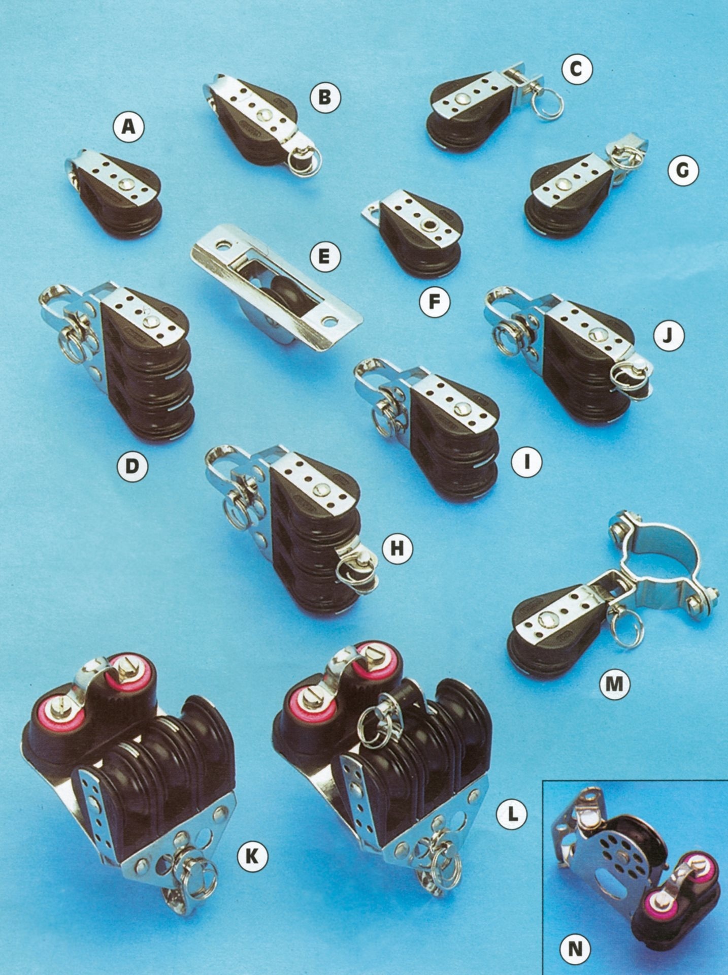 (G) Allpa Kunststof enkelschijfsblok (met wartel)