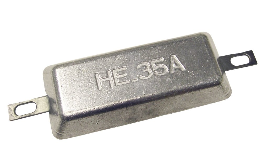 Navalloy European Style Hull Anode; 210mm x 95mm