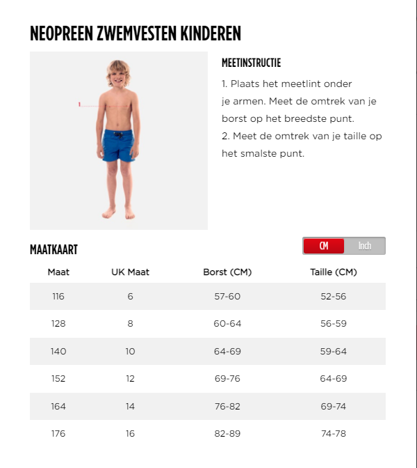Jobe Neopreen Zwemvest Kinderen 50N Blauw